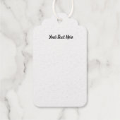 Omtrek van mannelijke herten grote gewei gezicht i cadeaulabels (Achterkant)