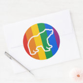 OMTREK VAN WIT BEER RONDE STICKER (Envelop)