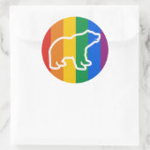 OMTREK VAN WIT BEER RONDE STICKER (Tas)