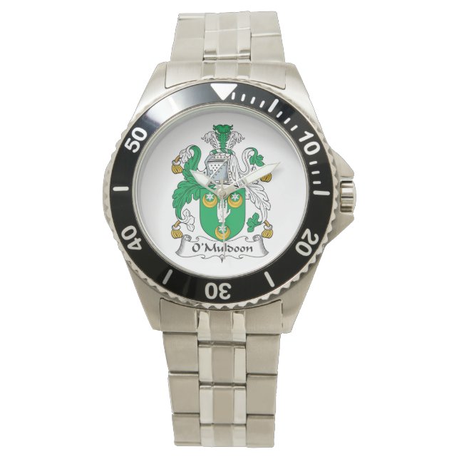 O'Muldoon Family Crest Horloge (Voorkant)