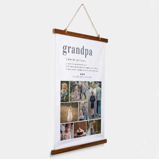 Omvang | 8 Foto-collage Hangend Wandkleed (Gebogen)