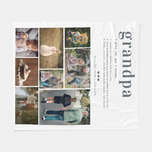 Omvang | 8 Fotoverzamelbak Fleece Deken (Voorkant (Horizontaal))