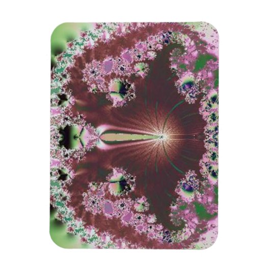 Omvat in Roze Abstracte Magnet Magneet (Verticaal)