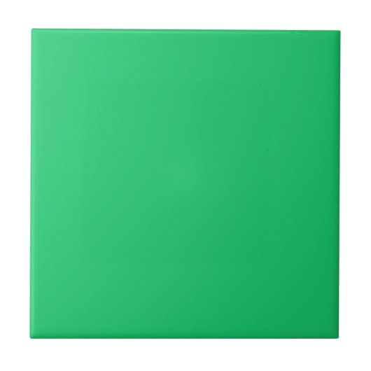 Omvergooien Groene Solid Color Tile Tegeltje (Voorkant)