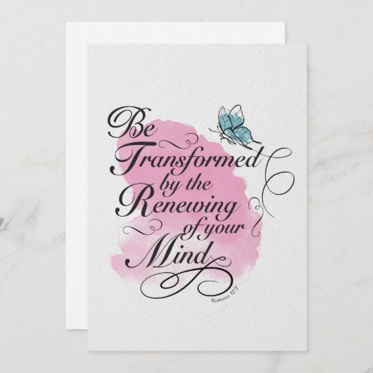 Omvormen en vernieuwen - Romeinen 12 : 2 (Voorkant / Achterkant)