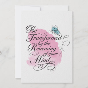 Omvormen en vernieuwen - Romeinen 12 : 2