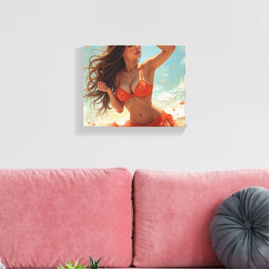 Omwikkeld canvas (C.C) Afdruk (Insitu (Woonkamer))