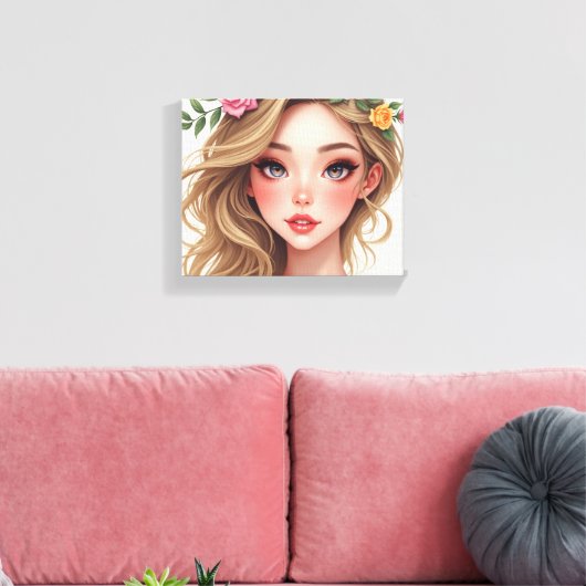 Omwikkeld canvas (C.C) Afdruk (Insitu (Woonkamer))