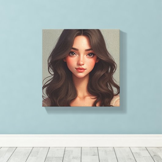 Omwikkeld canvas (C.C) Afdruk (Insitu (Houten vloer))