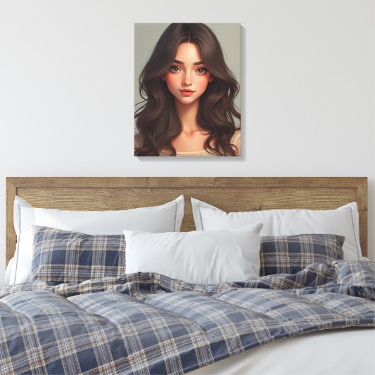 Omwikkeld canvas (C.C) Afdruk (Insitu (Slaapkamer))