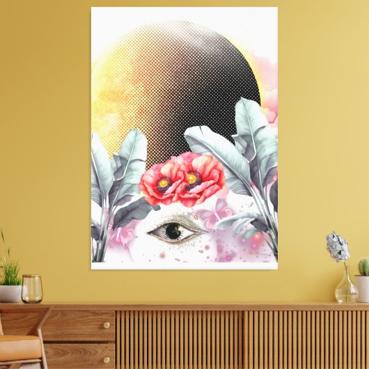 Omwikkelde canvas collage kunst (Insitu (Woonkamer))