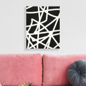 omwikkelde canvas moderne abstracte kunst met chic (Insitu (Woonkamer))