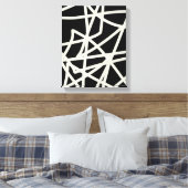 omwikkelde canvas moderne abstracte kunst met chic (Insitu (Slaapkamer))