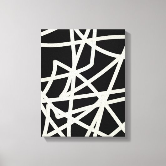 omwikkelde canvas moderne abstracte kunst met chic (Voorkant)