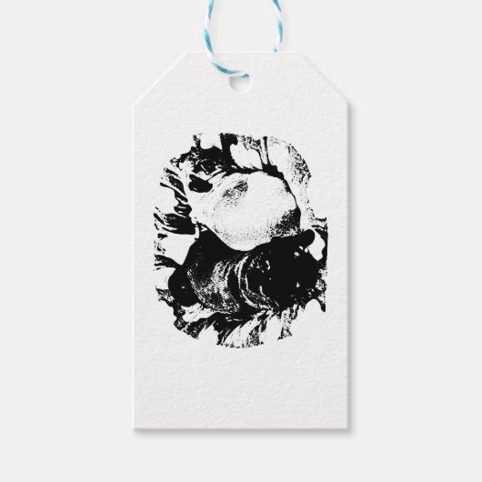 Omwikkelde Warmte, Paar Pugs Cadeaulabel (Voorkant)