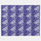 Omwikkelen jezelf in eeuwen van Blauwe Willow Lore Fleece Deken (Voorkant (Horizontaal))