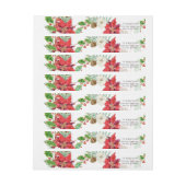 Omwikkelen | Kerst Waterverf Red Poinsettia (Vel)