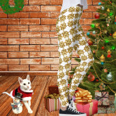 Omwikkelen uzelf - Gold Bow-Leggings Leggings