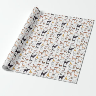 Omwikkeling Dog Types Cadeaupapier