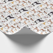 Omwikkeling Dog Types Cadeaupapier (Hoek)