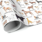 Omwikkeling Dog Types Cadeaupapier (Rol Hoek)