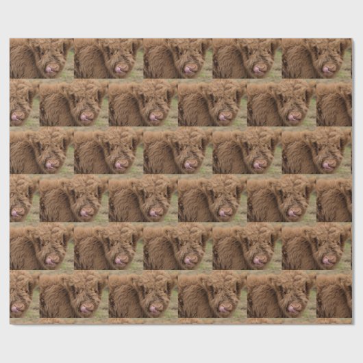 Omwikkeling van hobbykoe cadeaupapier (Vlak)