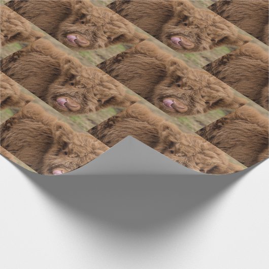 Omwikkeling van hobbykoe cadeaupapier (Hoek)