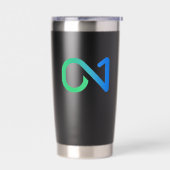 ON1 (blauw groen) Logo Geïsoleerde Drinkbeker (Links)