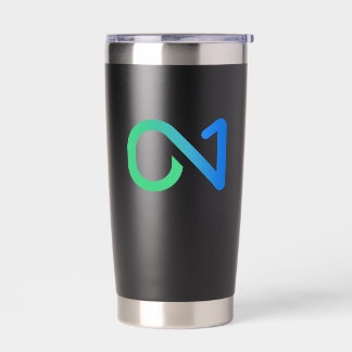 ON1 (blauw groen) Logo Geïsoleerde Drinkbeker