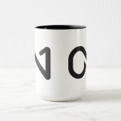 ON1 Zwarte Logo Mok (Midden)