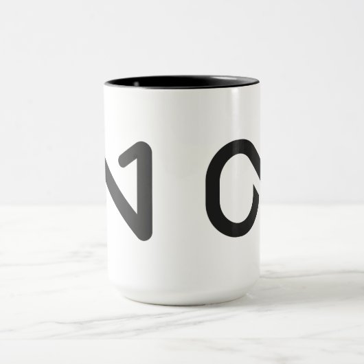 ON1 Zwarte Logo Mok (Midden)