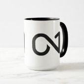 ON1 Zwarte Logo Mok (Voorkant rechts)