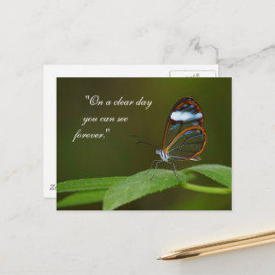 "On a Clear Day"-ontwerp voor het glasseren van vl Briefkaart