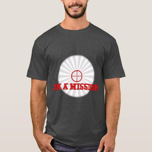 ON A MISSIE Sniper Scope Art Work T-shirt (Voorkant)