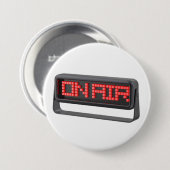 ON AIR-bord Ronde Button 7,6 Cm (Voorkant /achterkant)