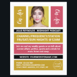 On Air - Podcaster Foto - Retro Podcast Flyer<br><div class="desc">On Air - Podcaster Foto - Retro Podcast Adverteren Flyer door The Visitekaartje Store.</div>