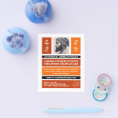 On Air - Podcaster Foto - Retro Podcast Flyer (Enkel)