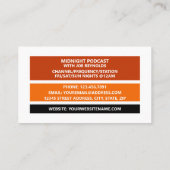 On Air - Podcaster Foto - Retro Podcaster Visitekaartje (Achterkant)