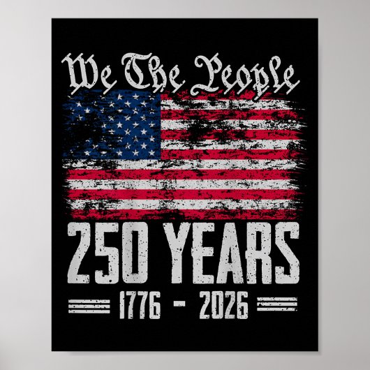 (on back) 250 years american 250th anniversary us  poster (Voorkant)