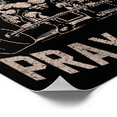 (on Back) Christian Workout Lift Heavy Pray Hard J Poster (Hoek)