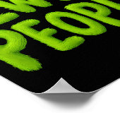 On Back Eww People Santa Hat Green Funny Christmas Poster (Hoek)