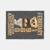 (on Back) February 1966 60th Birthday 60 Years Ted Fleece Deken (Voorkant (Horizontaal))