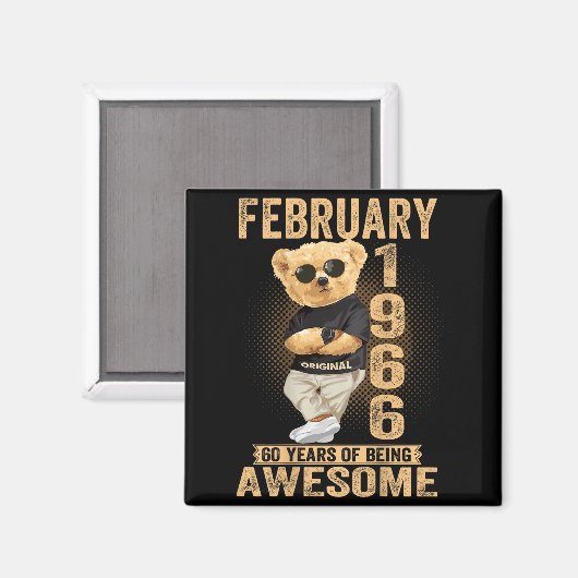 (on Back) February 1966 60th Birthday 60 Years Ted Magneet (Voorkant / Achterkant)