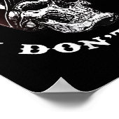 (on Back) Fun Fact I Dont Care Funny Skeleton Sayi Poster (Hoek)
