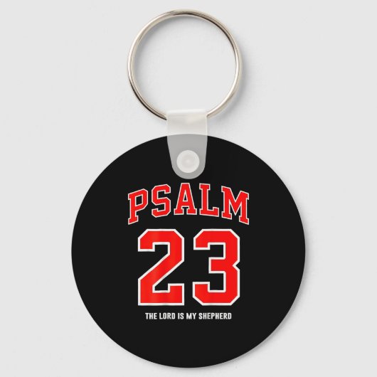 (on Back) Psalm 23 The Lord Is My Shepherd  Sleutelhanger (Voorkant)
