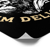 (on Back) Retro As Far As I Know I'm Delightful Fu Poster (Hoek)