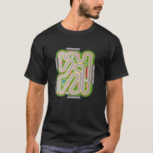 ON BACK Speel Auto's Op Papa's Terug Mat Road Car T-shirt