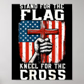 On-back Stand For Flag Kneel Cross Patriotic Chris Poster (Voorkant)