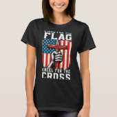 On-back Stand For Flag Kneel Cross Patriotic Chris T-shirt (Voorkant)