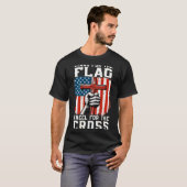 On-back Stand For Flag Kneel Cross Patriotic Chris T-shirt (Voorkant volledig)